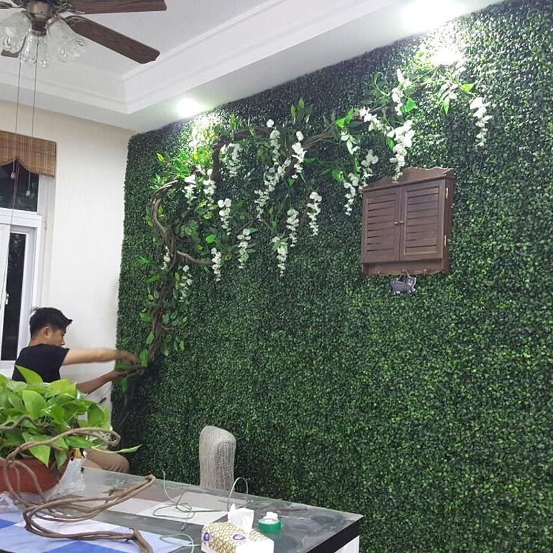 Vertical Garden / Rumput Dinding Ukuran 60cm x40 cm /Daun Dollar Plastik Sintetis Vertical Garden / hiasan  Cafe Alami/ pernikahan /import /artificial / hiasan