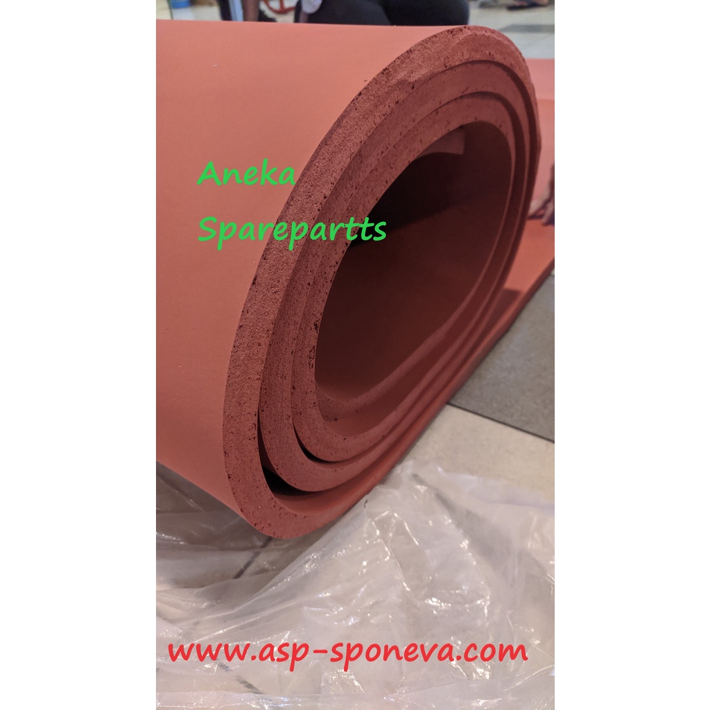 Sponge silicone merah karet press tahan panas spon silikon 20mm