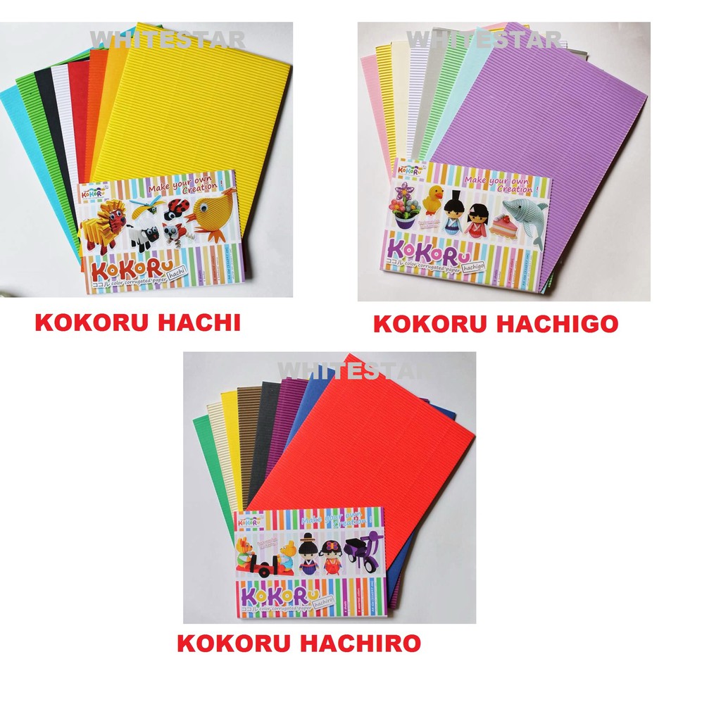 

kertas kokoru gelombang corrugated paper A4 hachi , hachiro , hachigo