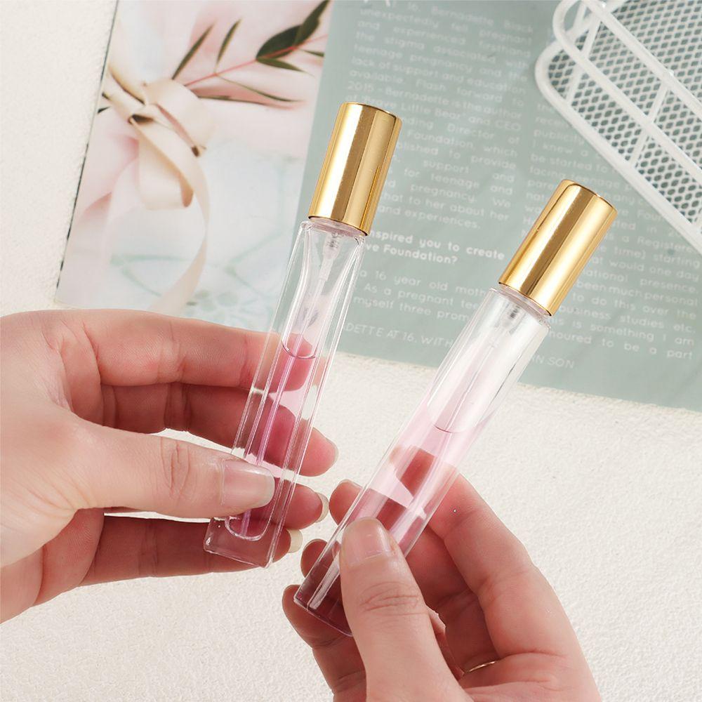 POPULAR Populer 10ML Parfum Atomizer Portable Pewangi Travel Spray Pump Botol Isi Ulang Bening Dispenser Parfum Kecil