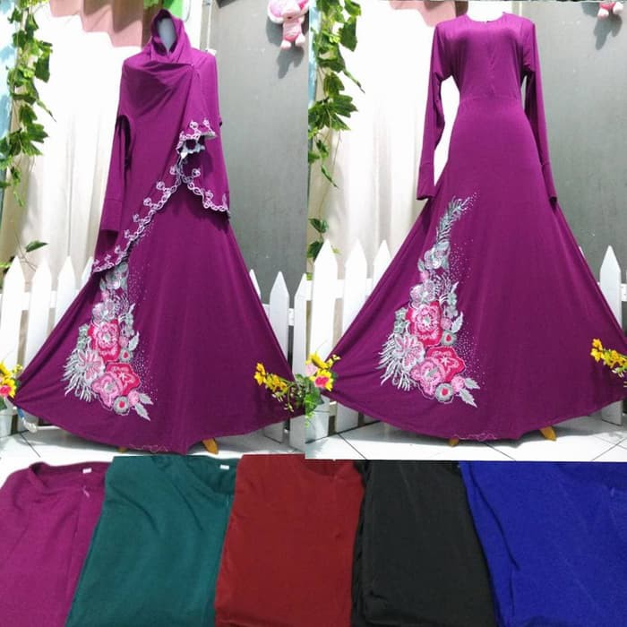 Abaya India Syari Kamboja//Abaya Cantik