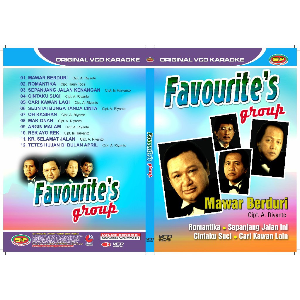 Vcd Pop Original Lagu Kenangan - Favourites Group