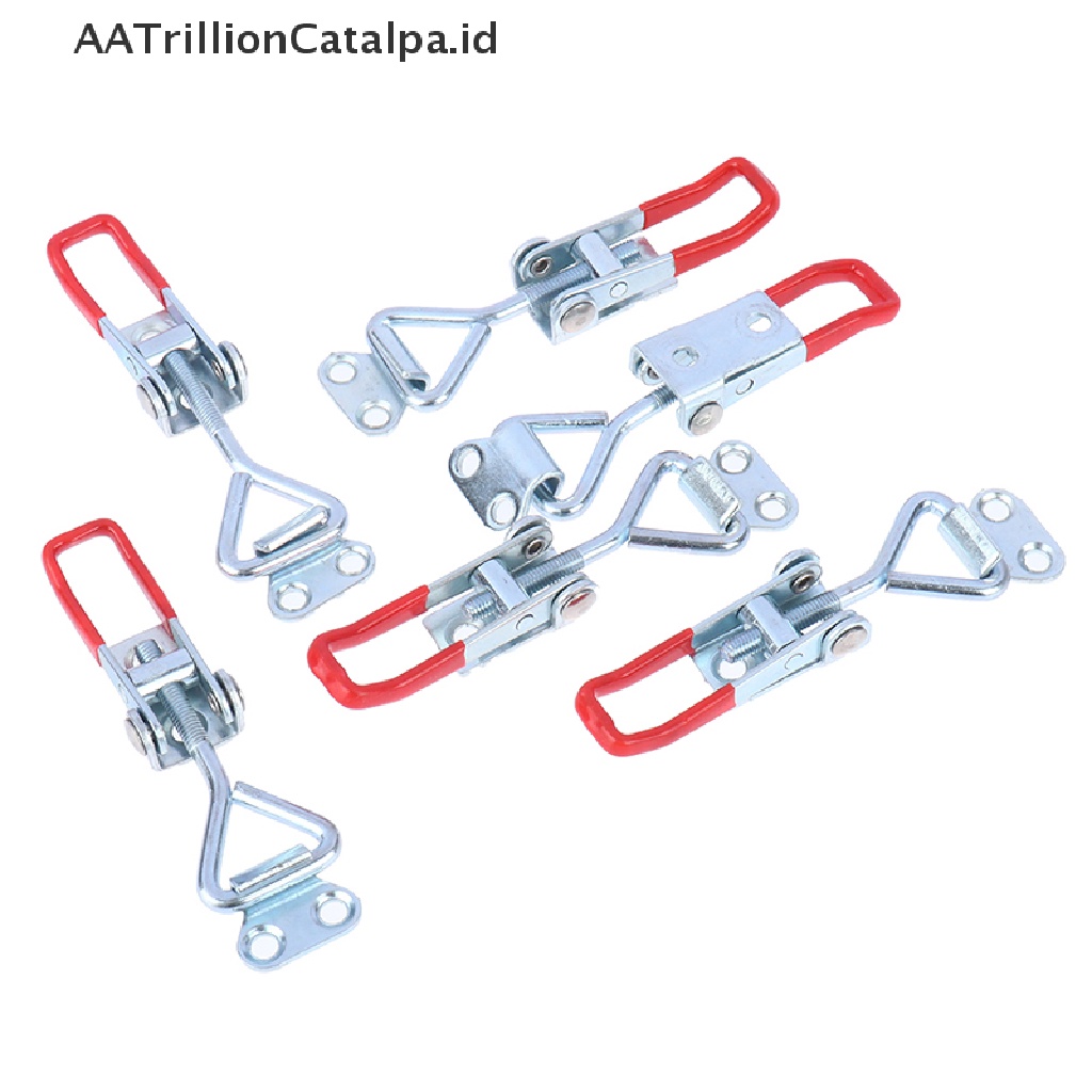 Aatrillioncatalpa 2 / 4 Pcs Toggle Clamp / Penjepit Bahan Baja Adjustable Untuk Kotak Perkakas