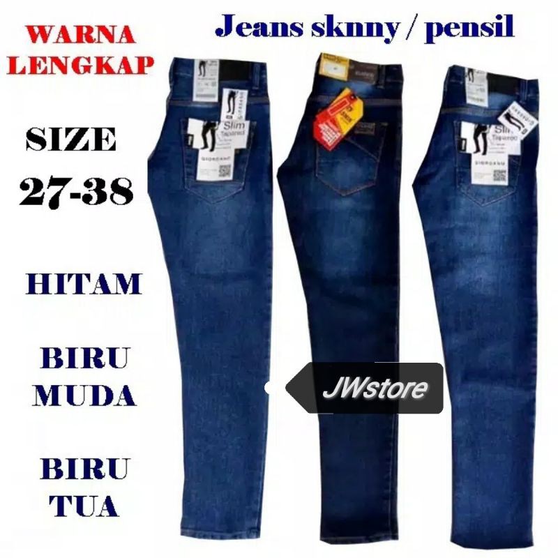 Celana Jeans  Pensil Pria/Celana Kekinian/Celana Pensil Panjang