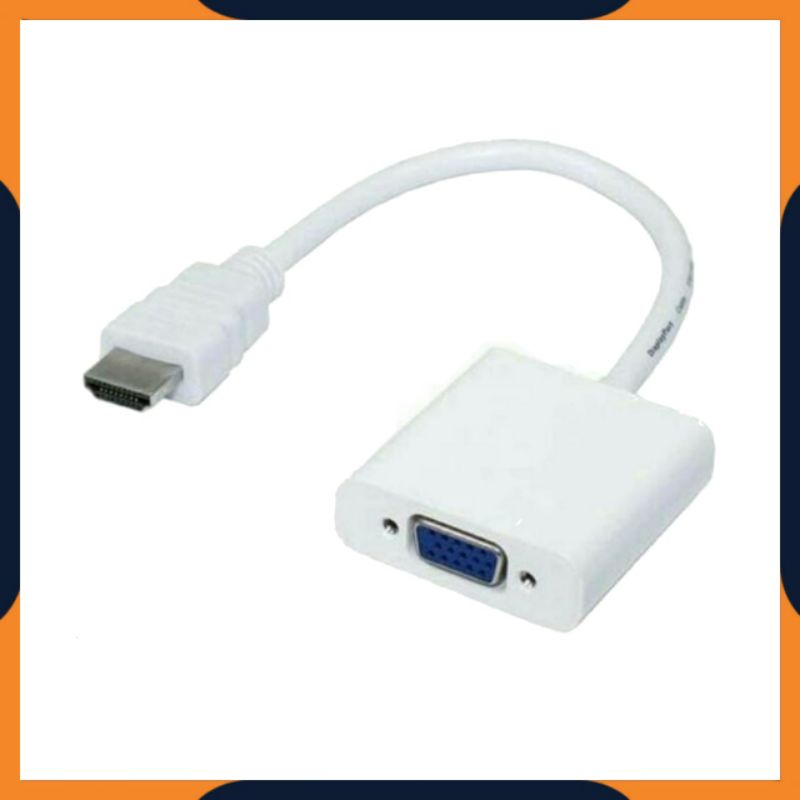 [COD] ADAPTER KONVERTER HDMII MALE TO VGA FEMALE CONVERTER / KABEL LAPTOP KE MONITOR / LAPTOP KE PROYEKTOR