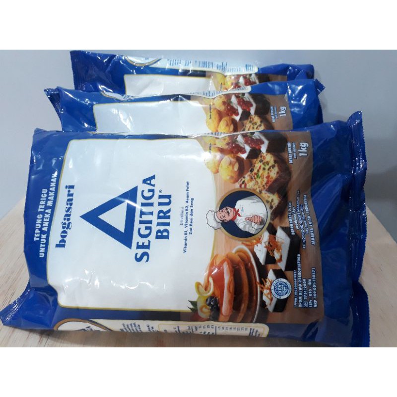

Terigu Segitiga Biru Premium 1 kg/Tepung Segitiga premium1kg/terigu Premium