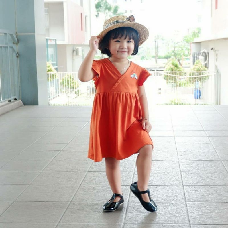 Dress Pelangi Smilee Dress Kaos Anak