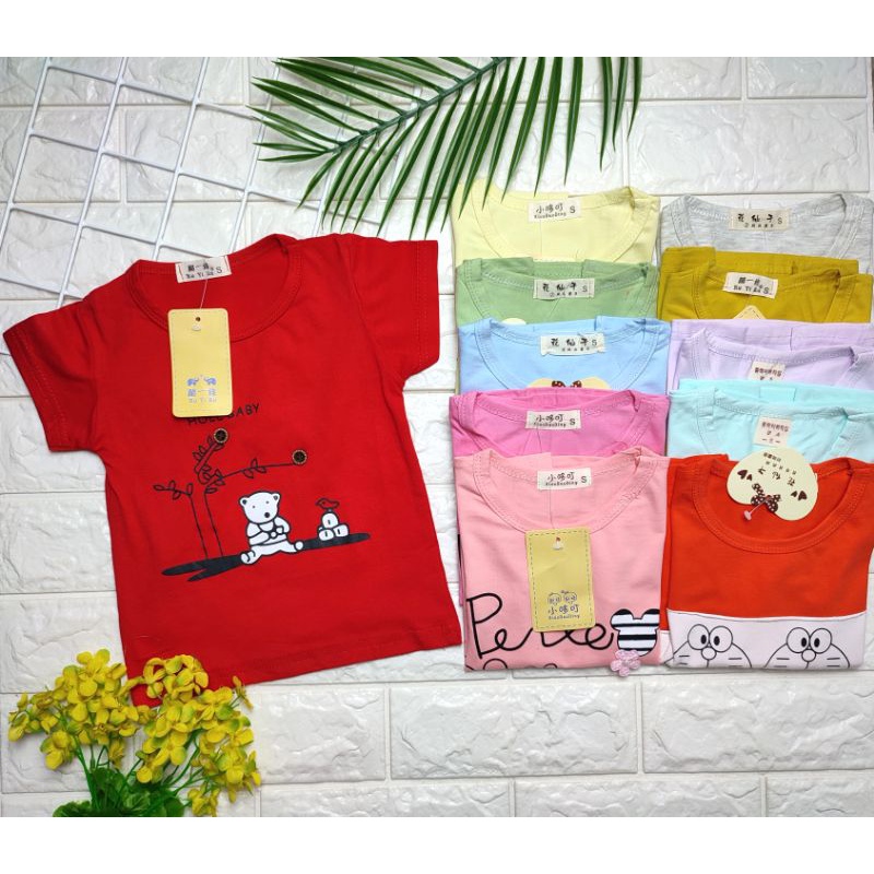 Kaos Atasan Anak Perempuan Import Premium Bayi - 3 Tahun