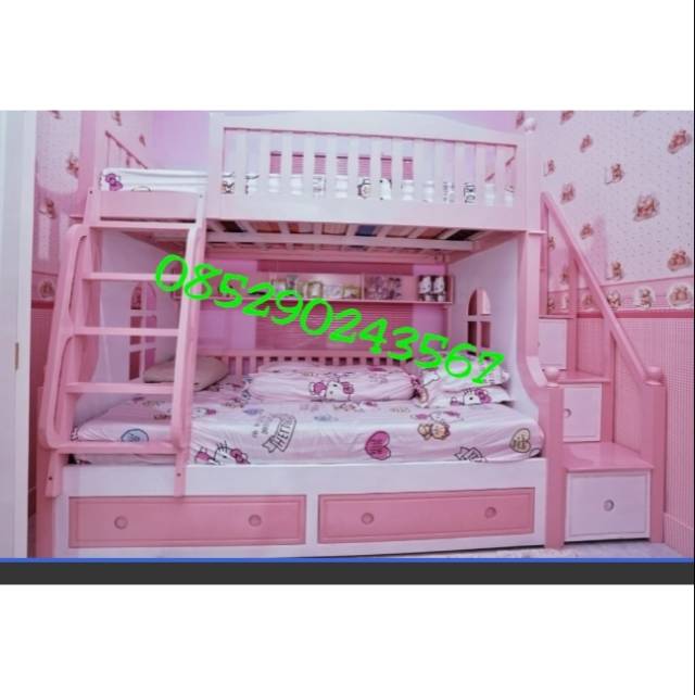 Ranjang susun anak termurah di shopee, promo ranjang susun