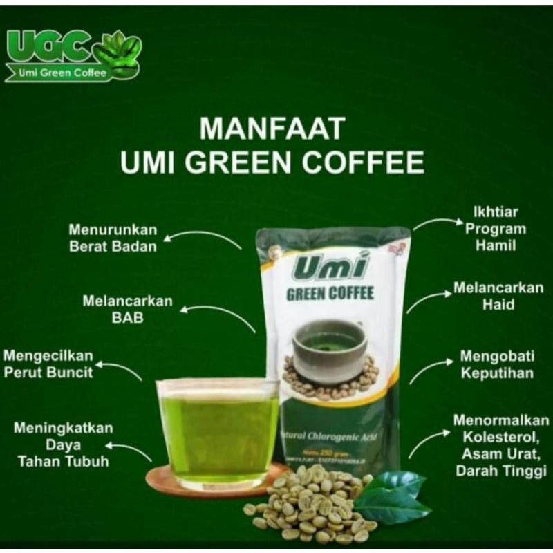 Pelangsing Herbal Umi Green Coffee Original Asli