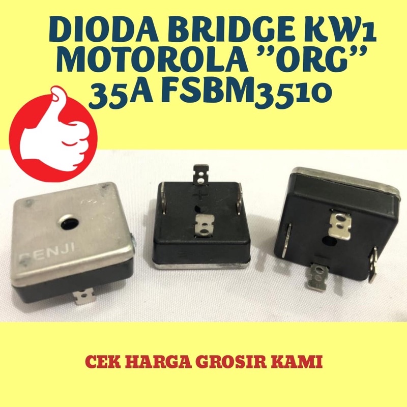 DIODA BRIDGE KIPROK KW1 MOTOROLA ORIGINAL 35A 3510