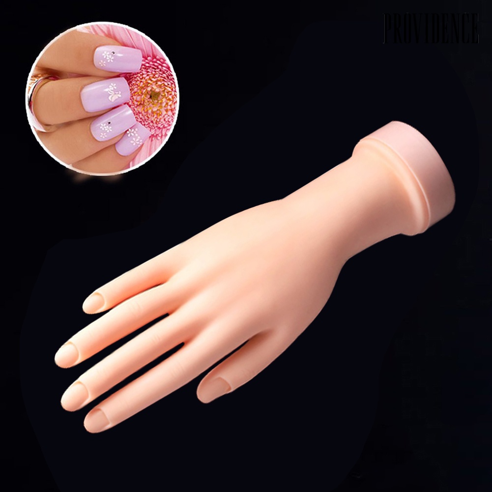 Providence Bendable Table Mount Soft Manicure Practice Model Nail Art Training Faux Hand