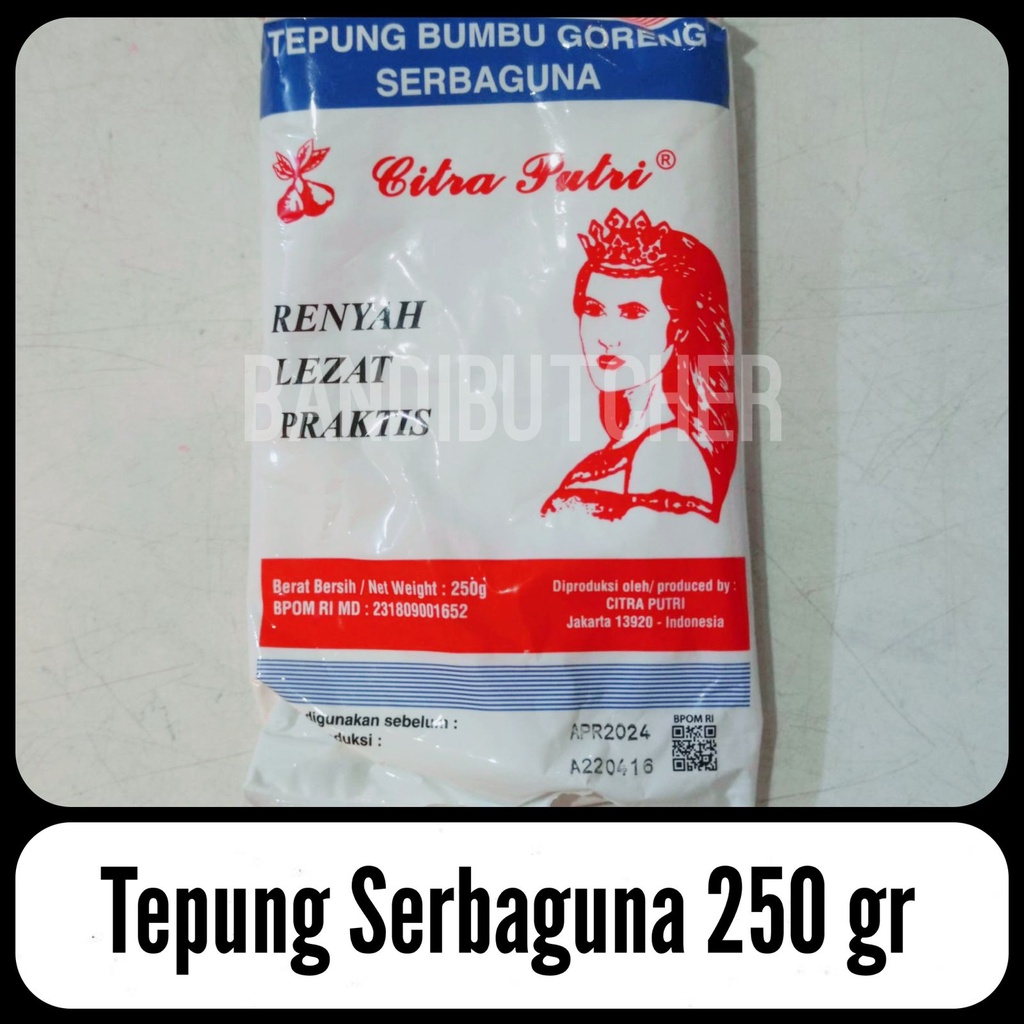 

Tepung Putri Serbaguna - Tepung Goreng Serbaguna 250 gr