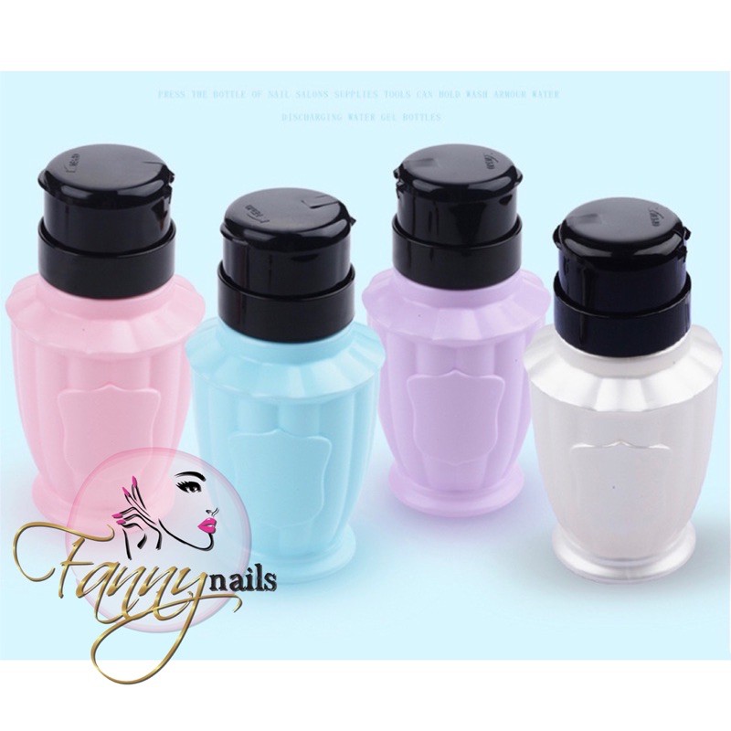 botol pump aceton aseton makeup remover botol pump 250ml nail art botol aseton