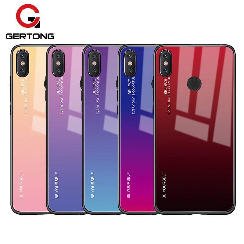 Casing Warna Gradasi Aurora Untuk Xiaomi Redmi Note 5 6