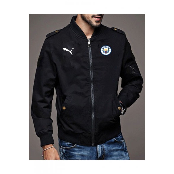 jaket manchester city bomber kanvas