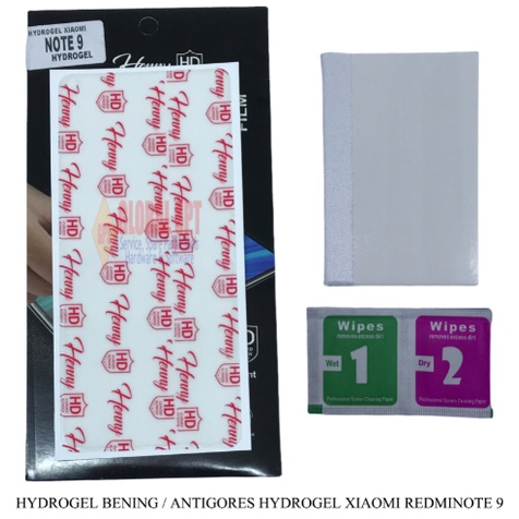 HYDROGEL BENING / ANTIGORES HYDROGEL XIAOMI REDMINOTE 9 / NOTE 9