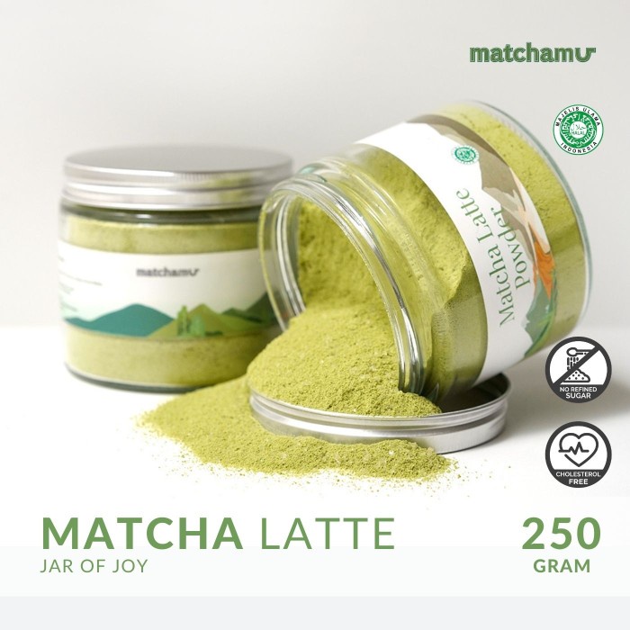 

DISKON - (BISA COD) Matchamu Matcha Latte Jar 250gr