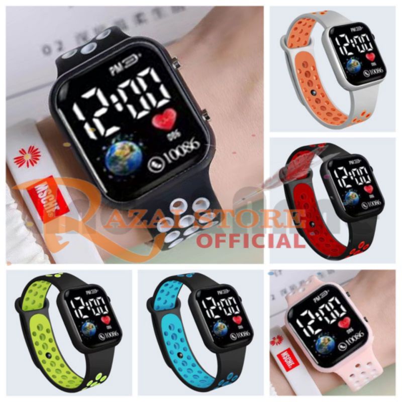 Jam Tangan Wanita Dan Pria Digital Jam Tangan Kekorean Fasion Watch