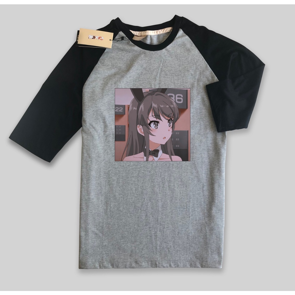 Kaos Raglan Bunny girl senpai mai sakurajima waifu