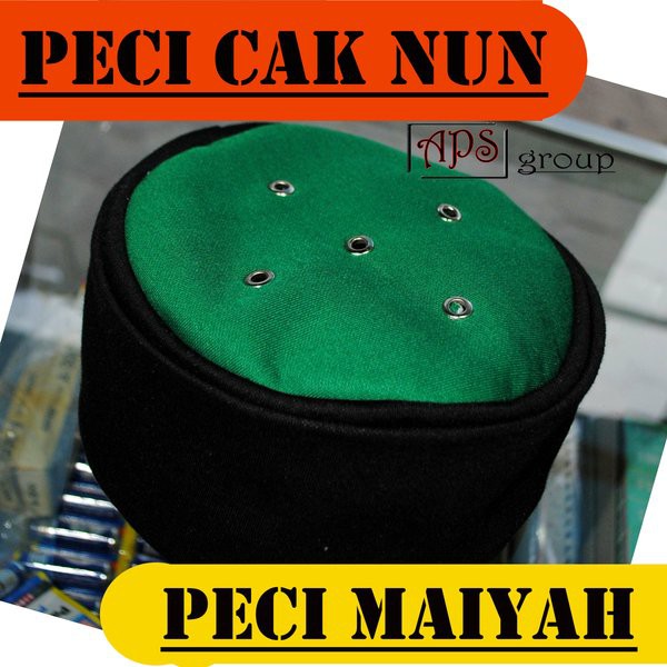 PECI MAIYAH CAK NUN ORIGINAL HITAM KOMBINASI HIJAU