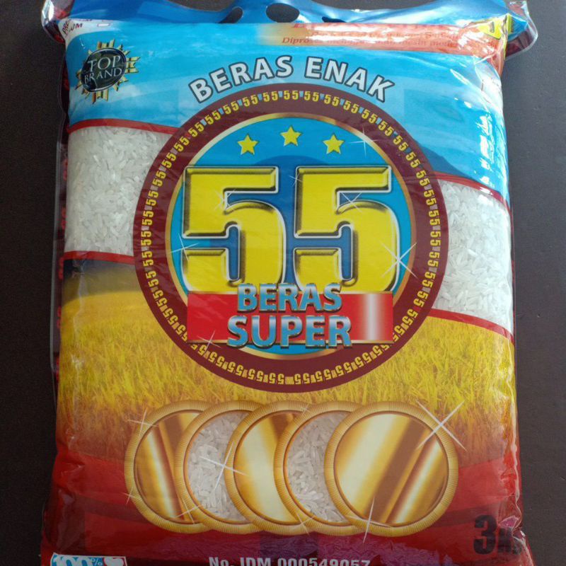 

beras 55 merah kemasan 3 kg