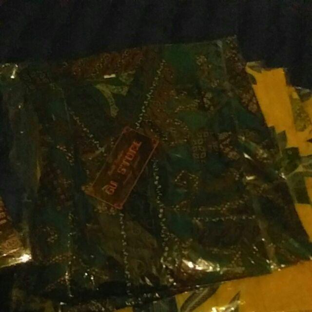 Bswart Batik Hrb026 Kenongo Hem Pendek Padi Pekalongan M L Xl Batik Pria Murah Modern Grosir Batik