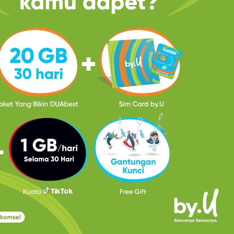 ✺ by.U Yang Bikin DUAbest - 20 GB | 75 Ribu | 30 Hari ♥