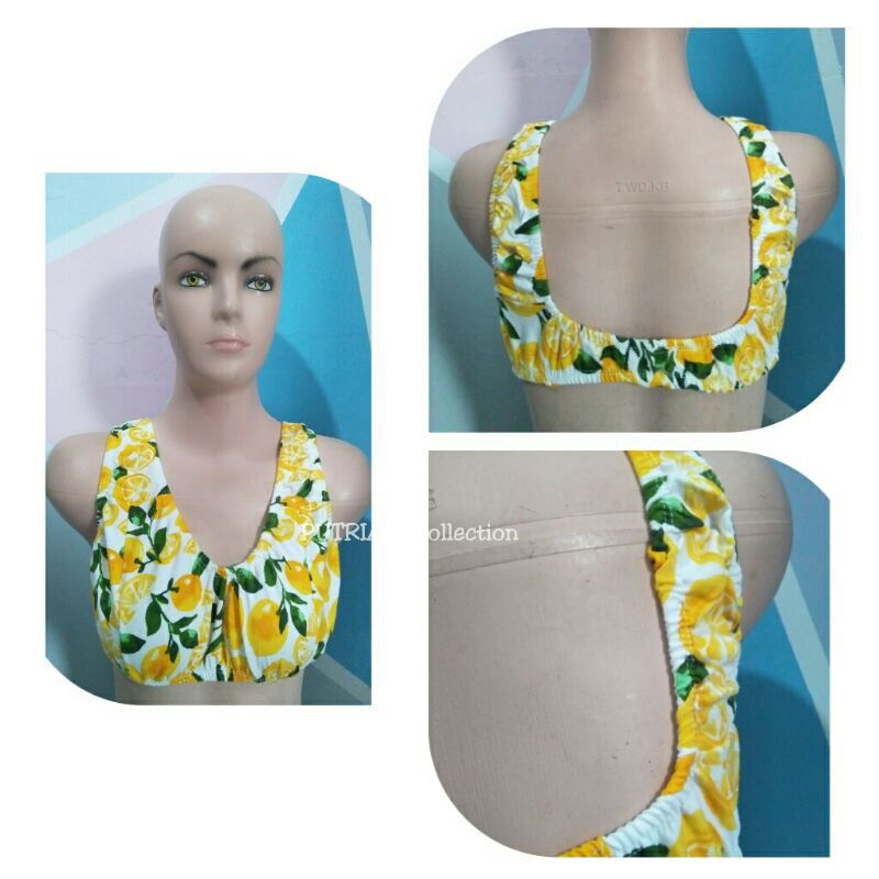 TERMURAH (FREE GIFT CUTE) MINISET Standar Remaja & Dewasa || BRA Tanpa Pengait Tanpa Busa || Bahan K