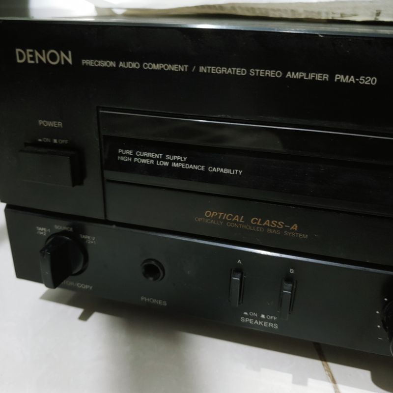 Stereo Integrated Amplifier Denon PMA 520 Class A Audiophile no Bose Nad Rotel Onkyo Sansui Harman T