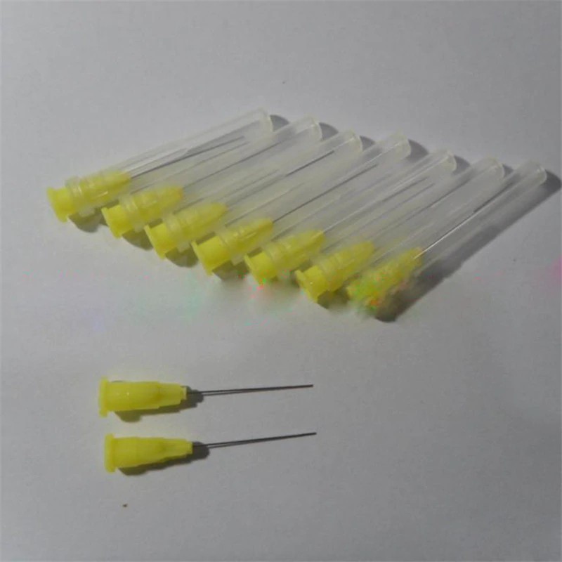 150pcs Yellow Dental Endo Irrigation Needle Tip 30GA End-Closed Side Hole Endo Syringe For Teeth