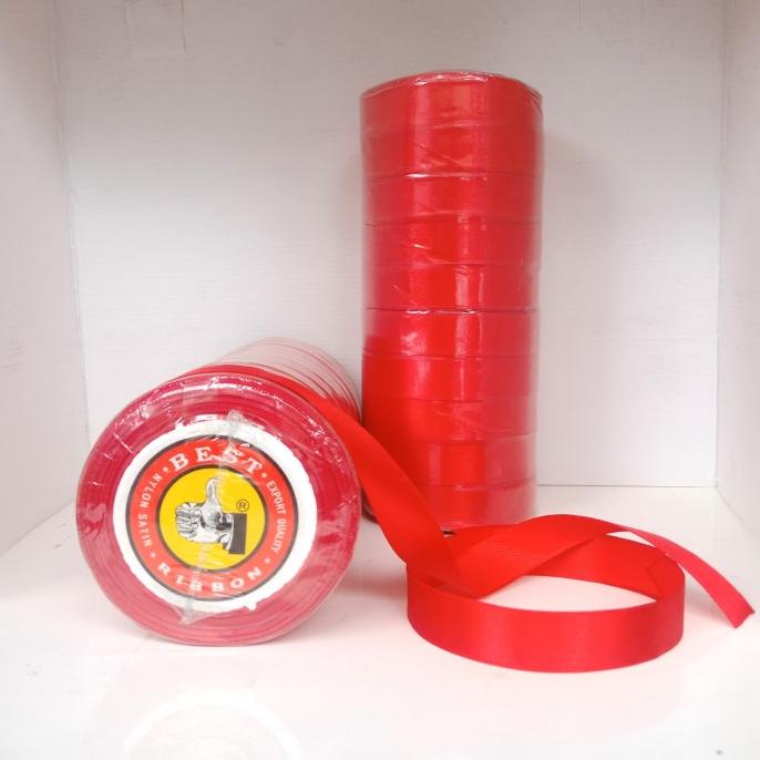 

Best Product!!! Pita Satin 2Cm / Pita Kado/ Bahan Pita (Isi 10Roll) - Paling Diminati