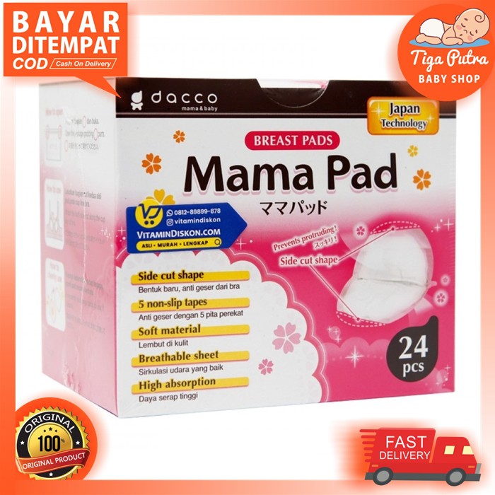 Mama Pad Dacco Breast Pad Penyerap ASI isi 24pcs Mamapad 24