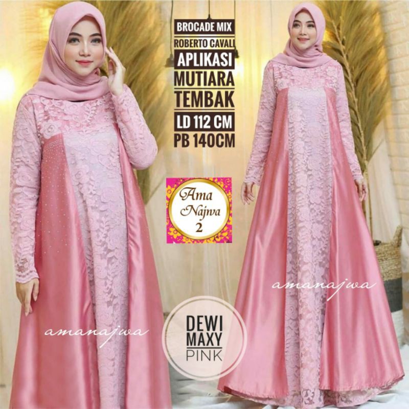 Gamis Dewi Gamis/Dress Cantik Bahan Roberto Cavali