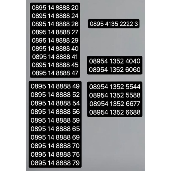 No Cantik Kartu Perdana Tri