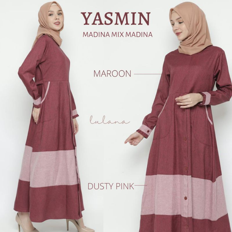 Gamis Yasmin Madina mix Madina