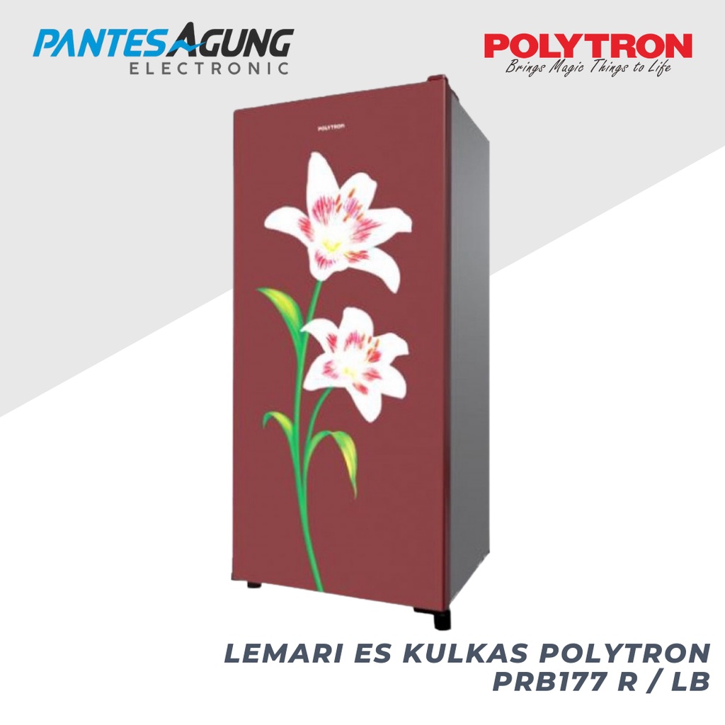 LEMARI ES KULKAS POLYTRON PRB177 R / LB