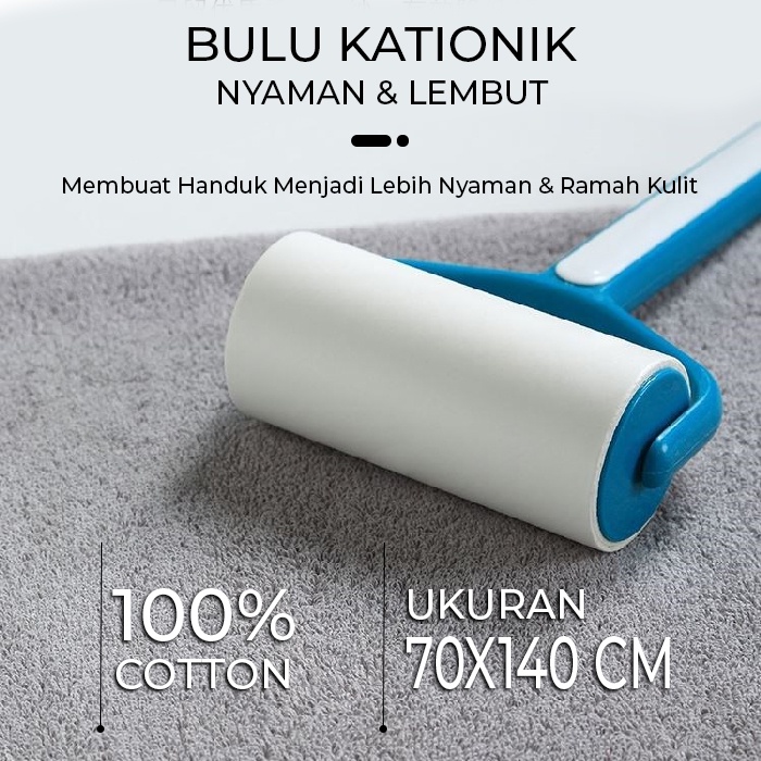 Handuk mandi katun Ukuran 70x140cm /handuk dewasa besar Daya Serap Yang Bagus (100% Cotton)  (H101E)