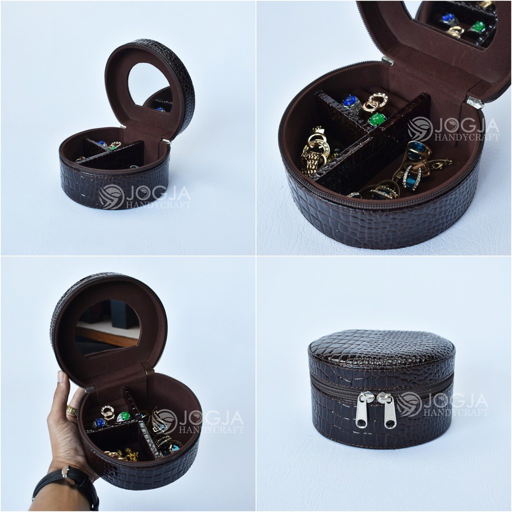 TEMPAT PERHIASAN MINI SIMPLE | KOTAK TEMPAT EMAS CINCIN KALUNG GELANG