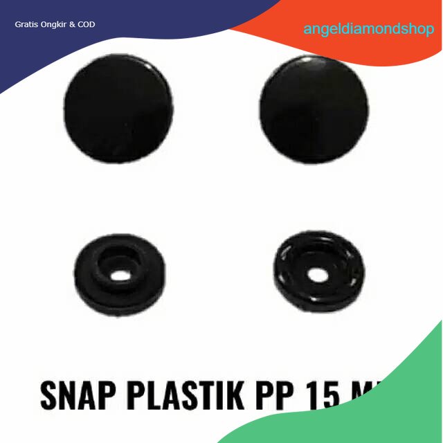 10 gross kancing cetet / kancing snap / kancing jaket / kancing face shield / kancing jepret 15 mm