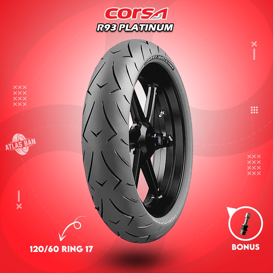 Ban Tubles Motor Batangan CORSA R93 120/60 Ring 17 Tubles