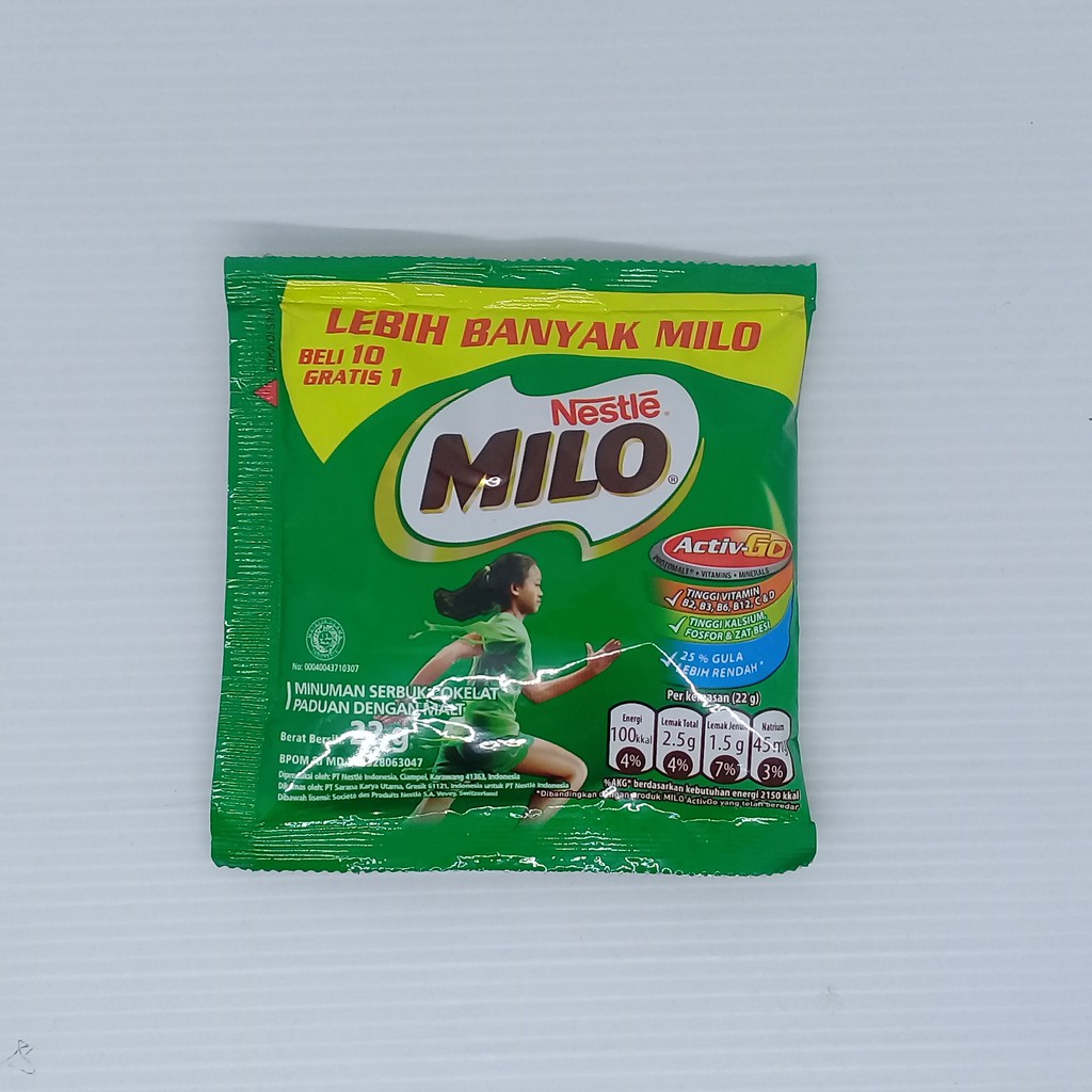 

Milo Nestle Cokelat 22 gram Minuman Serbuk cokelat