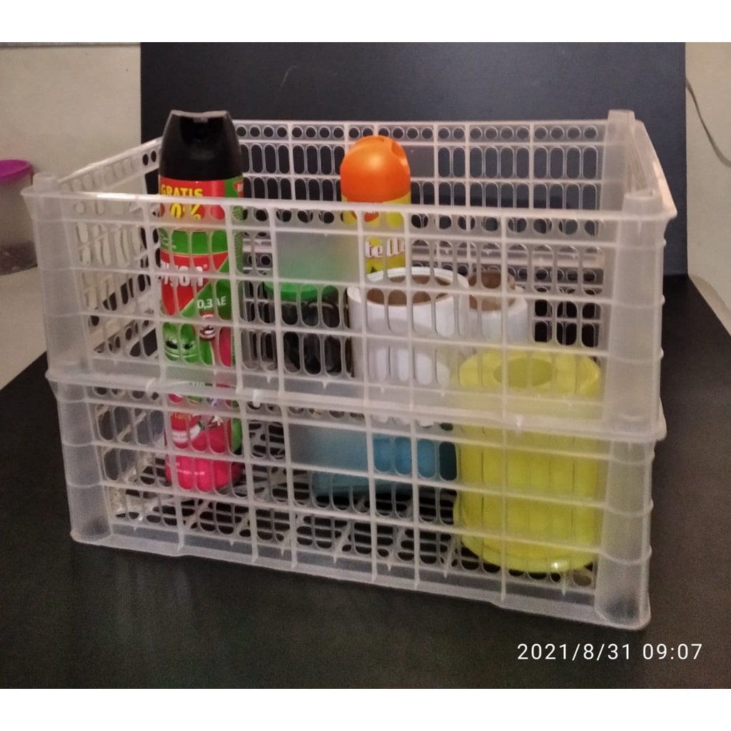 Keranjang bekas buah  susun 2 tinggi 28 cm cocok unt tanaman, kandang dan barang