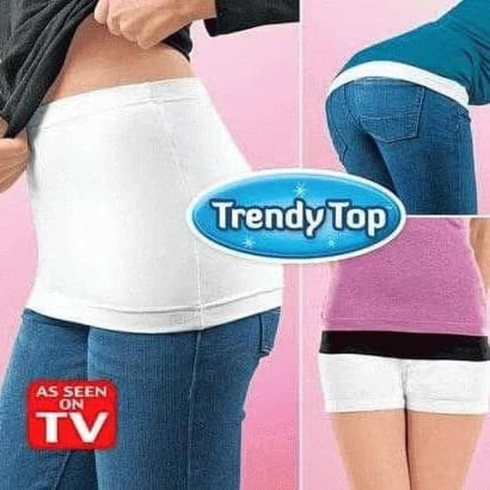 Trendy Top 2 in 1 dapat 2pc korset pelangsing / kemben perut bawah