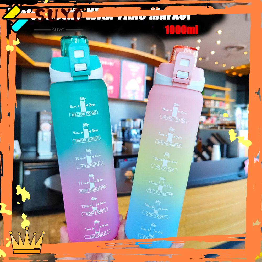 Suyo Botol Air Minum 1000ml Warna Gradasi Pelangi