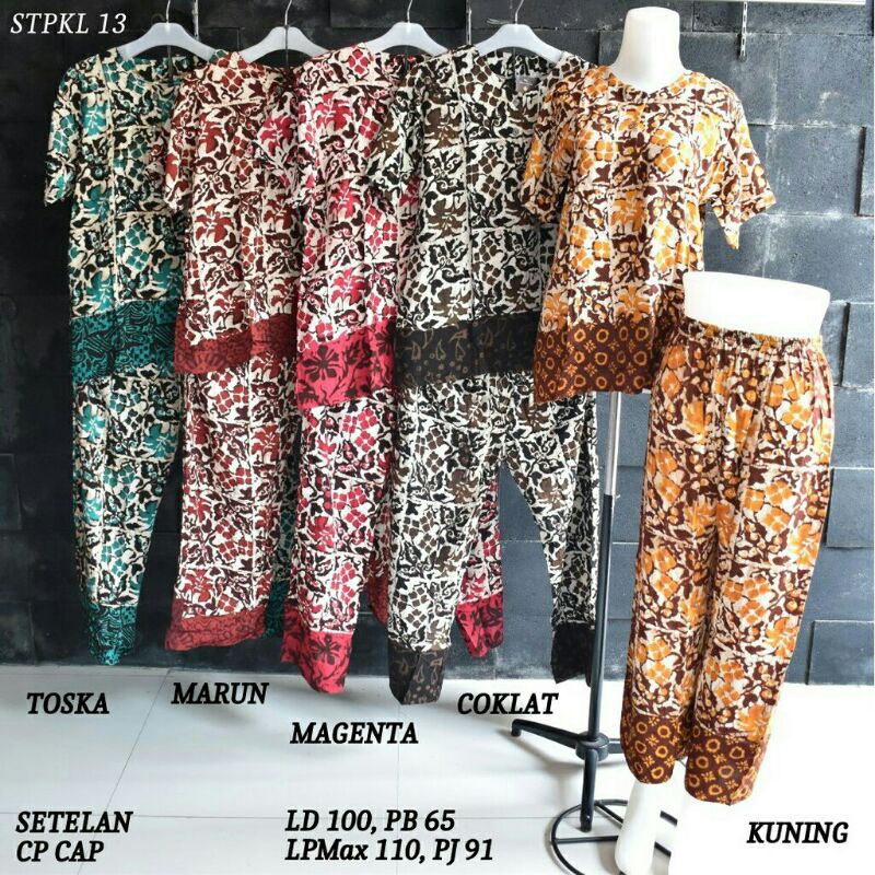 setelan kulot baby doll batik pekalongan  13