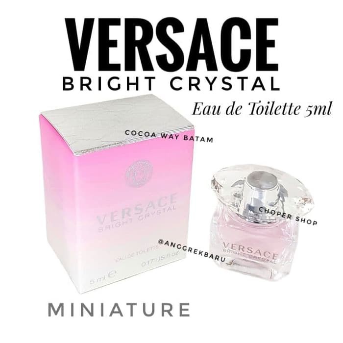 Original Miniature Parfum Versace Bright Crystal EDT 5ml