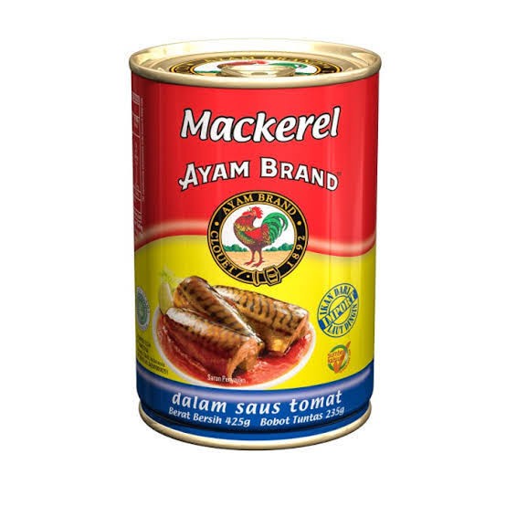 

f0fjhubfe00 Ayam Brand - Mackerel Tomato Sauce -Ikan Sarden Kaleng 425Gram Per Klg DsGk