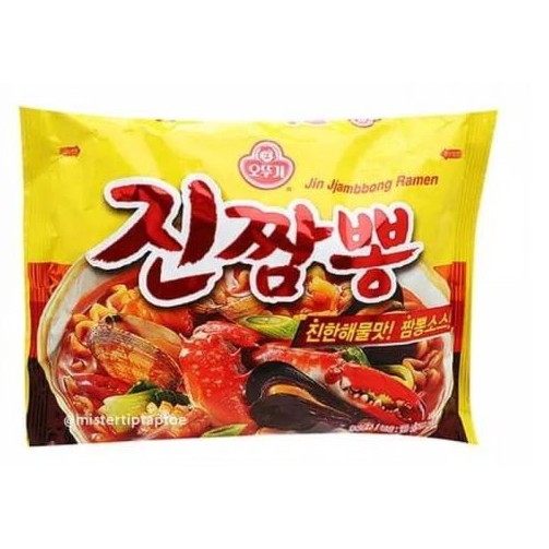 

Ottogi Korea Jin Jjampong Ramyeon Hot Spicy Noodle Mie Kuah Korea Pedas