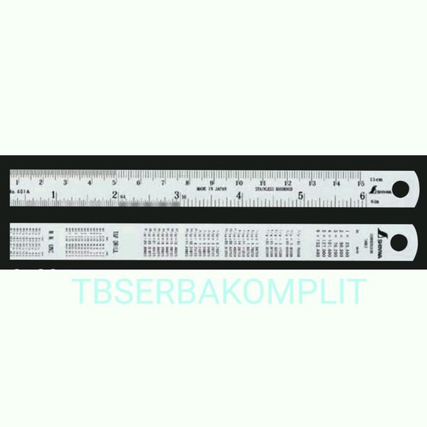 

Penggaris Shinwa H-402H 200cm Metric Inch Ruler made in JAPAN ASLI 0-2000mm stainless steel anti